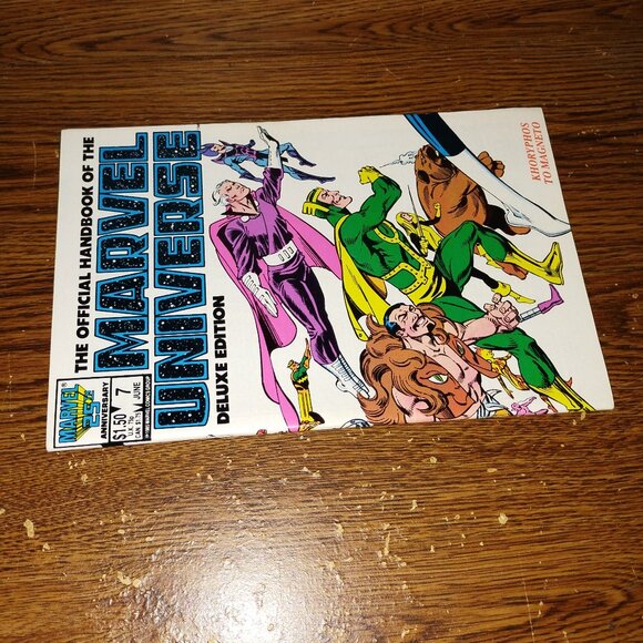 Official Handbook of Marvel Universe Deluxe #7 Khoryphos to Magneto - Picture 3 of 3
